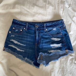 Denim Distressed Shorts